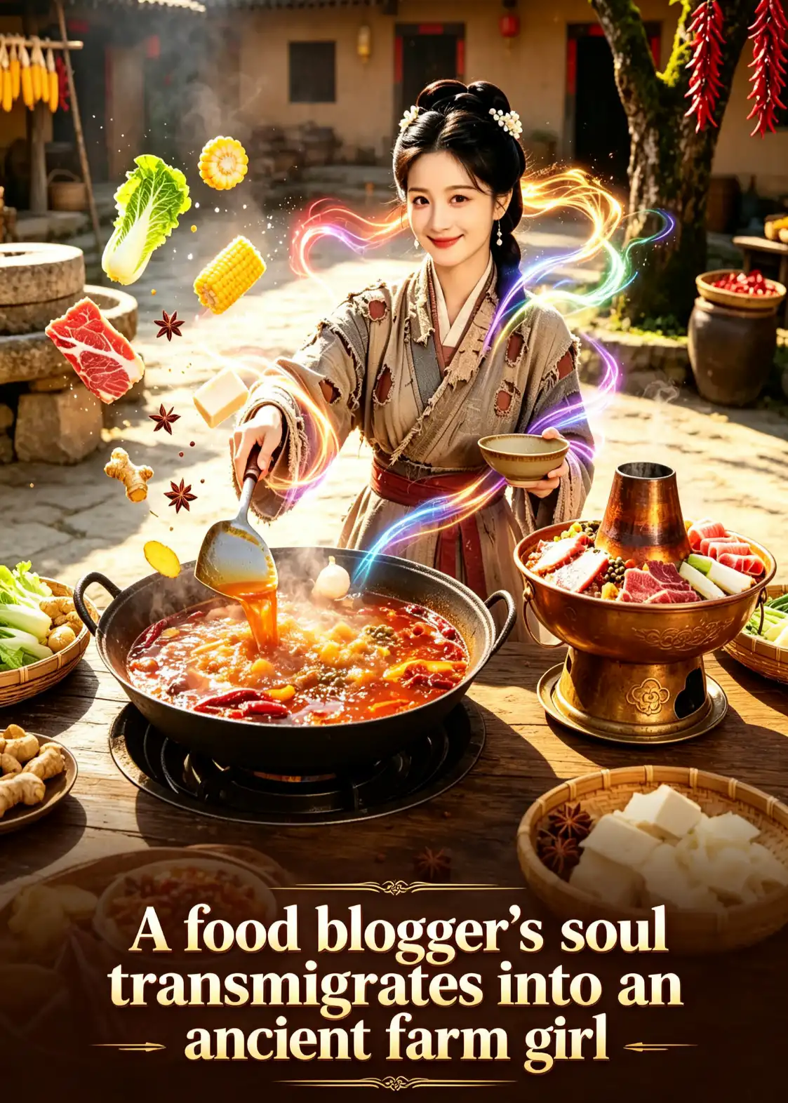 A food blogger's soul transmigrates into an ancient farm girl.