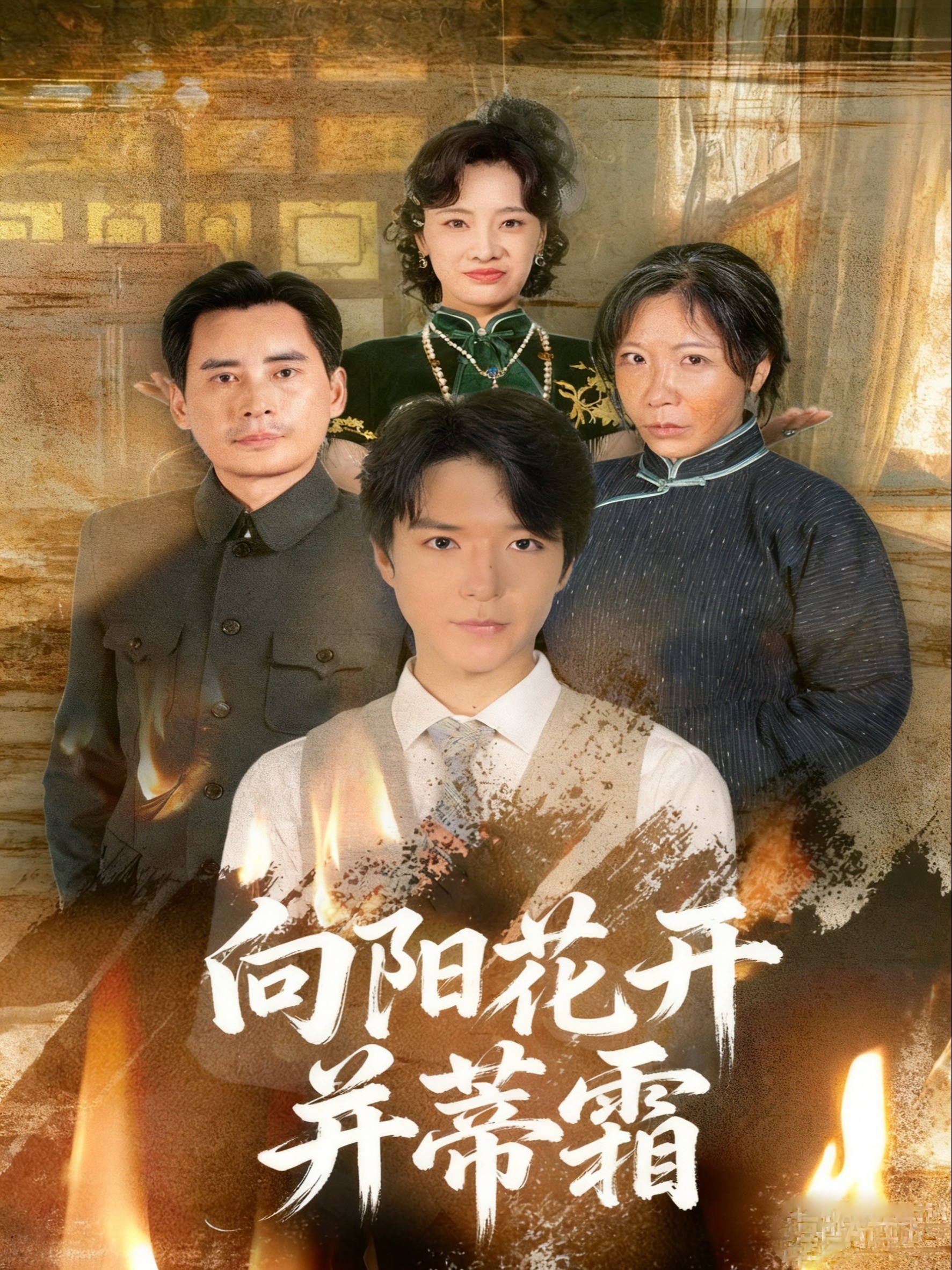 向阳花开并蒂霜