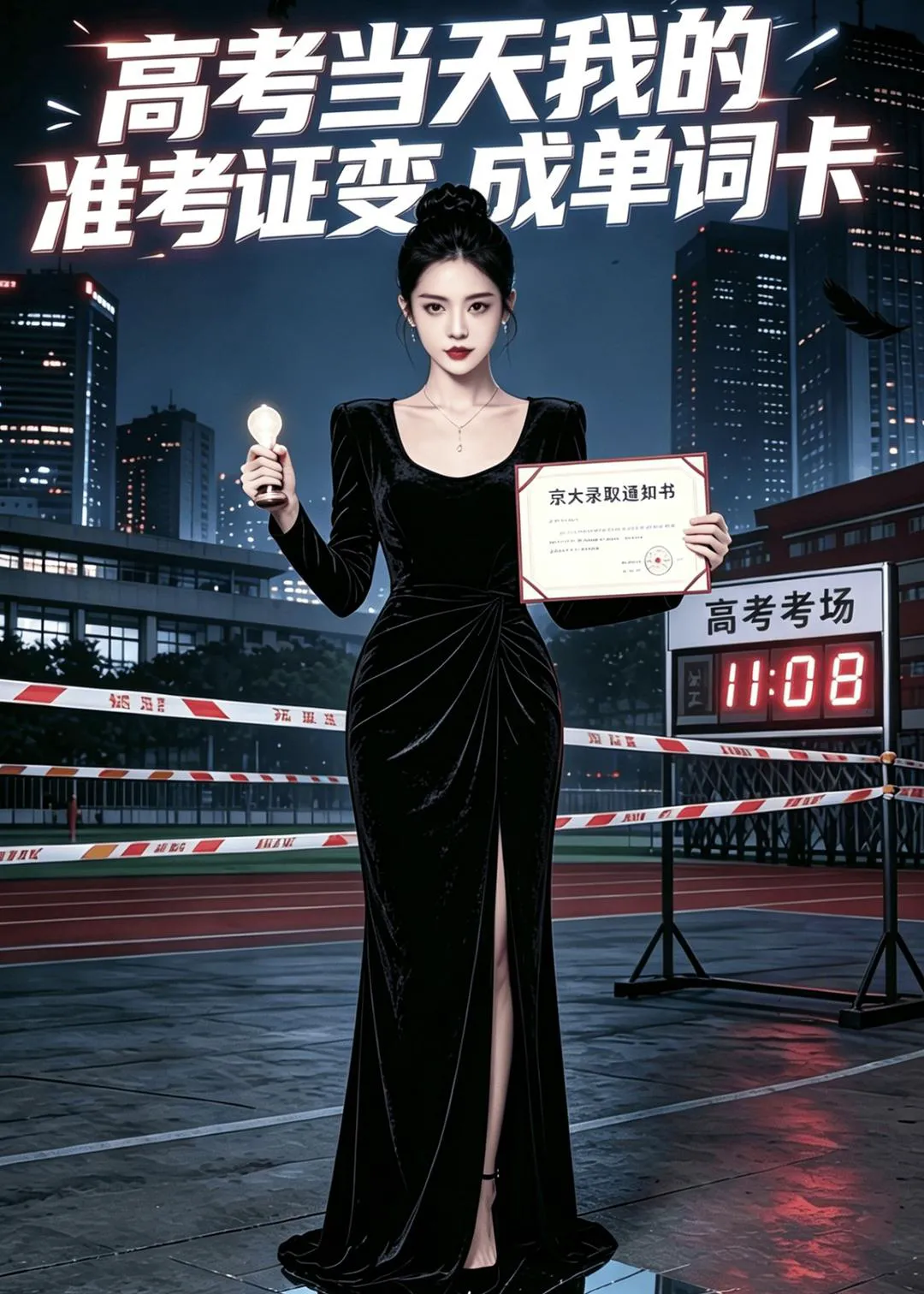 高考当天我的准考证变成单词卡