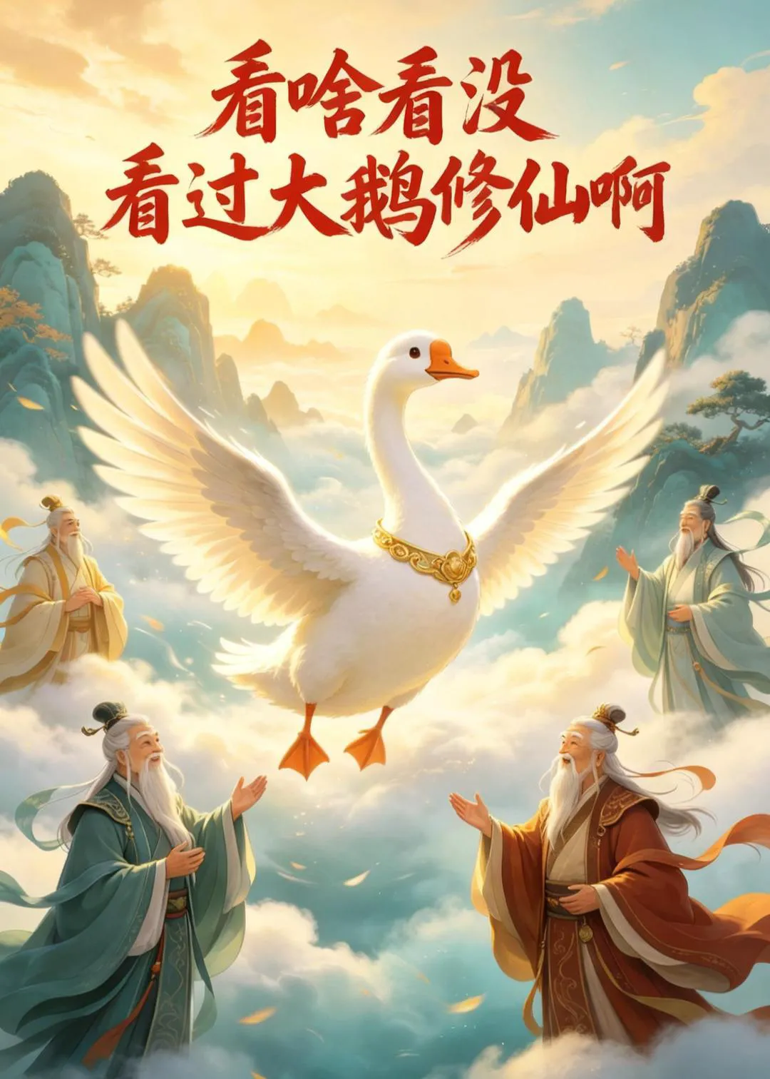 看啥看没看过大鹅修仙啊