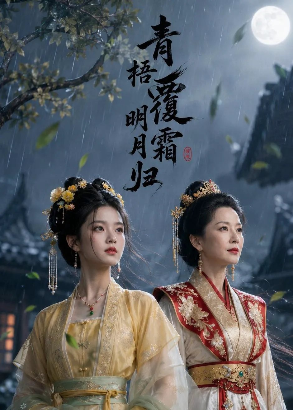 青梧覆霜明月归