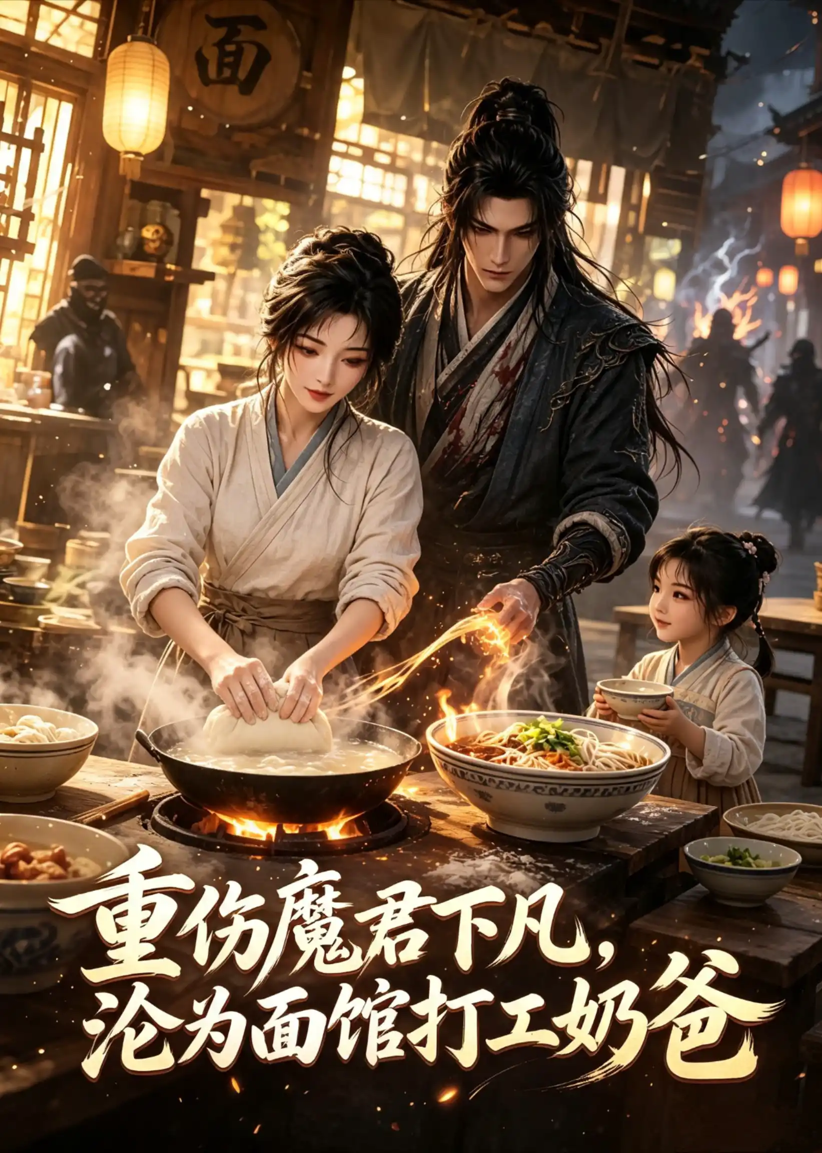 重伤魔君下凡，沦为面馆打工奶爸