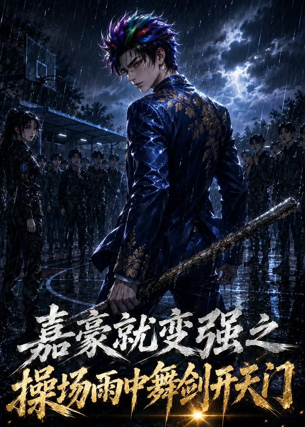 嘉豪就变强之操场雨中舞剑开天门