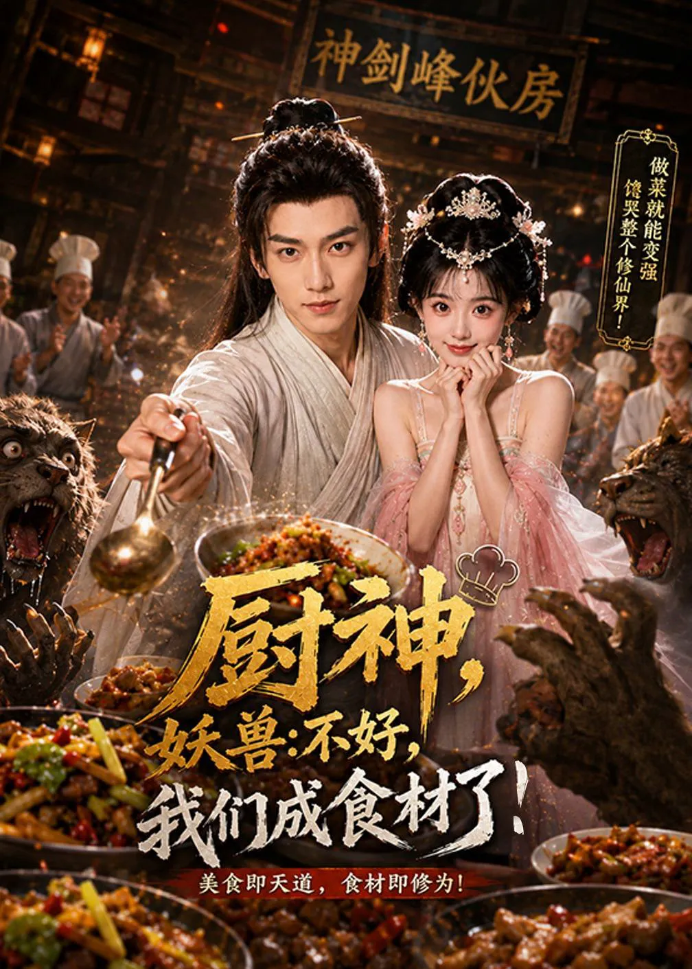厨神，妖兽：不好，我们成食材了！