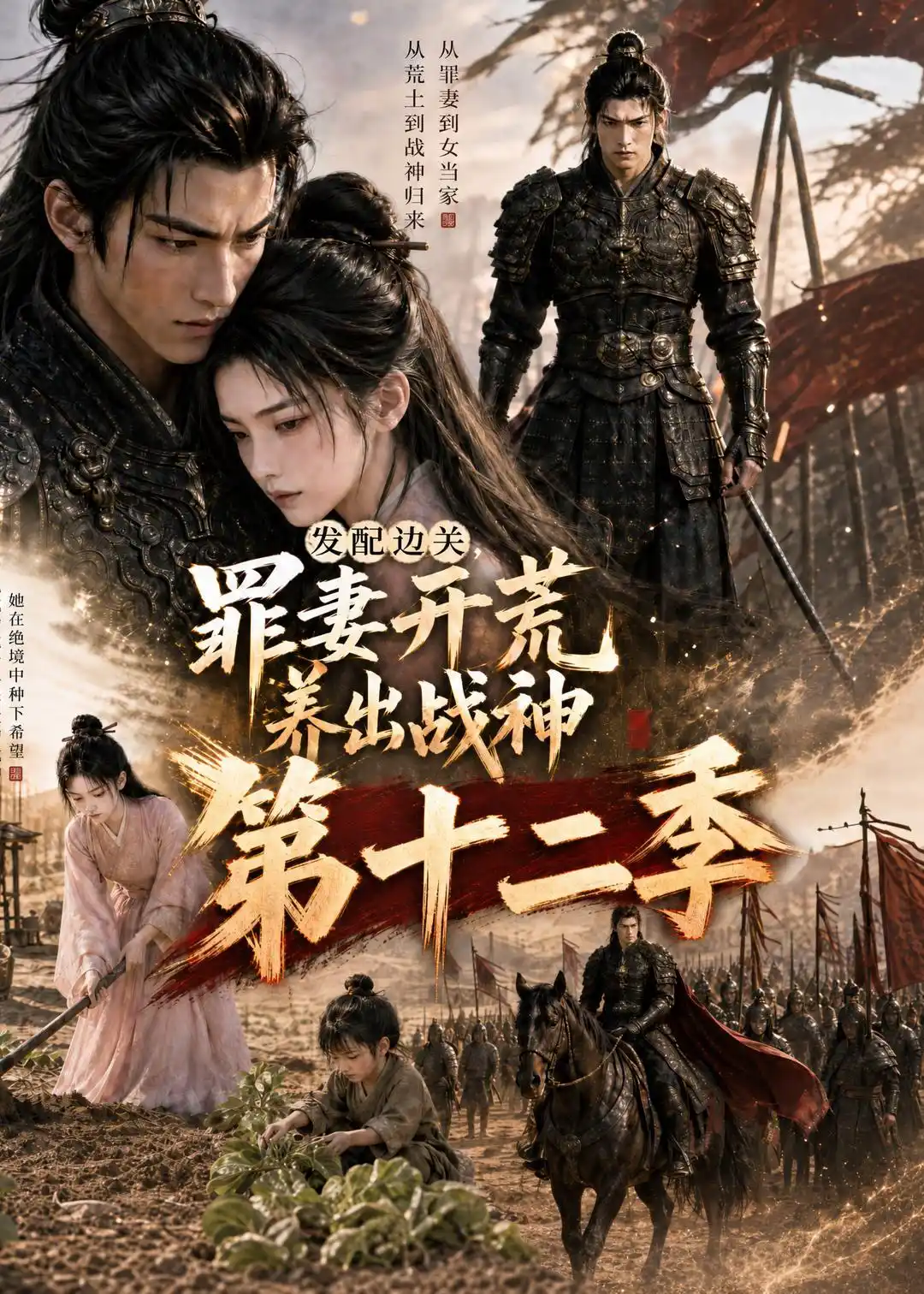发配边关，罪妻开荒养出战神第十二季（200集全）AI短剧
