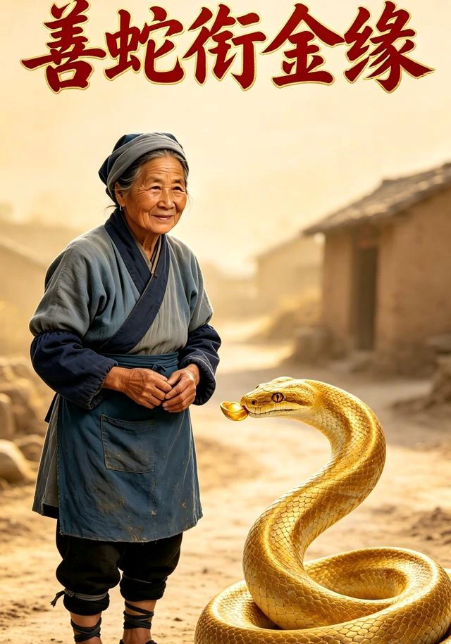 善蛇衔金缘