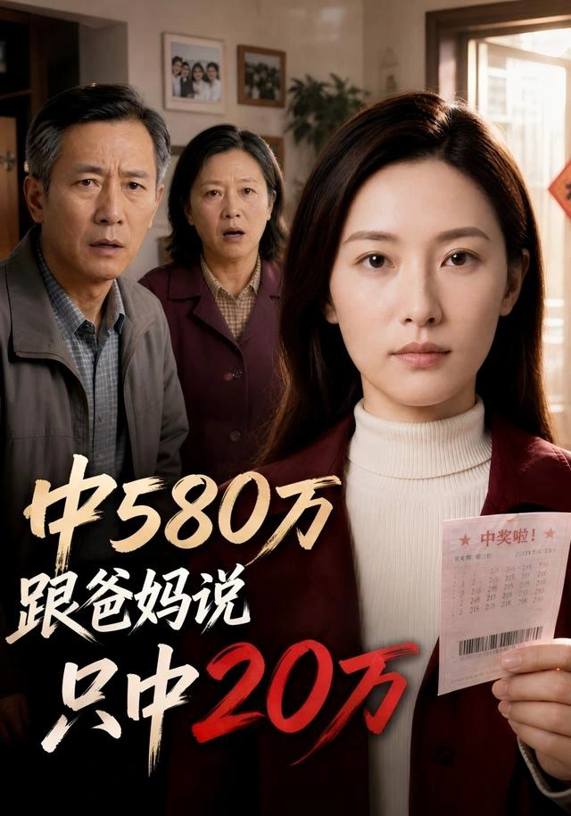 中580万跟爸妈说只中20万