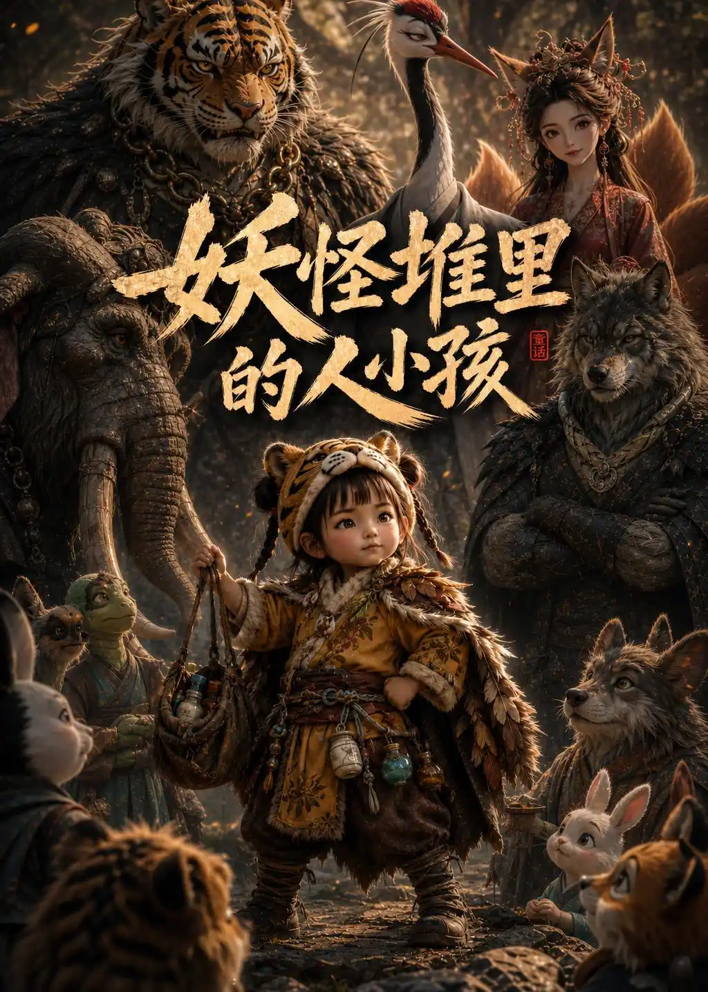 妖怪堆里的人小孩