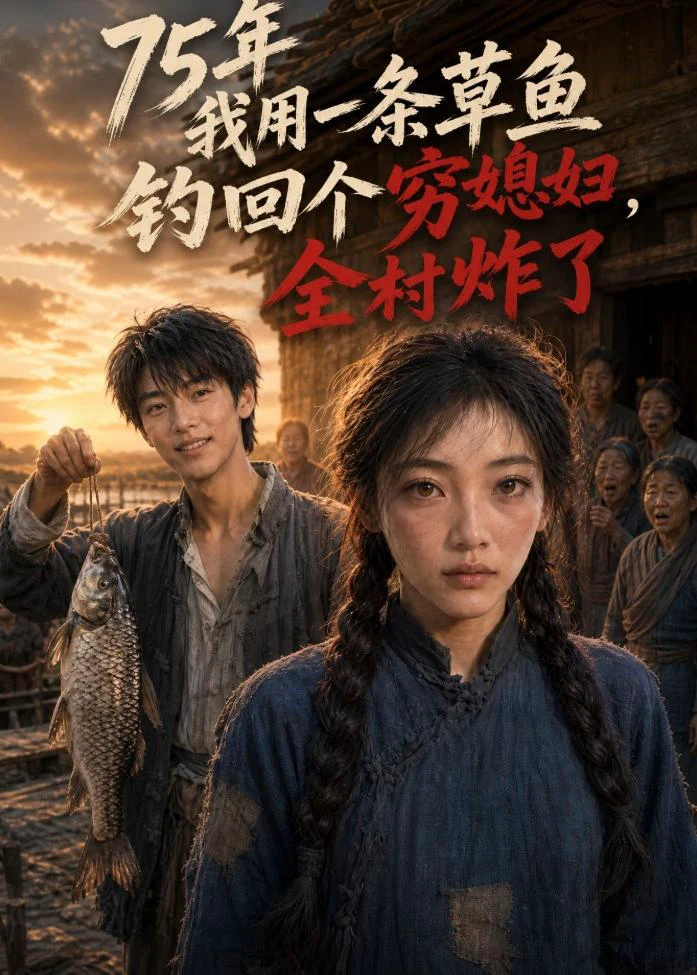 75年我用一条草鱼钓回个穷媳妇，全村炸了