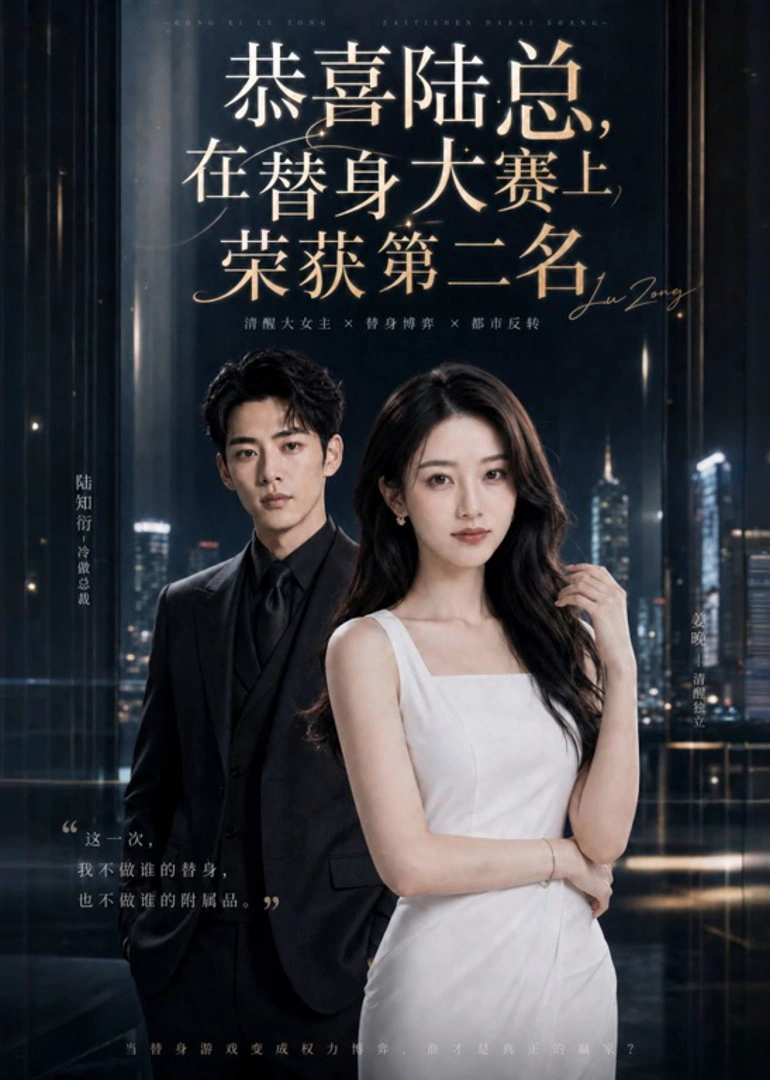 恭喜陆总，在替身大赛上荣获第二名