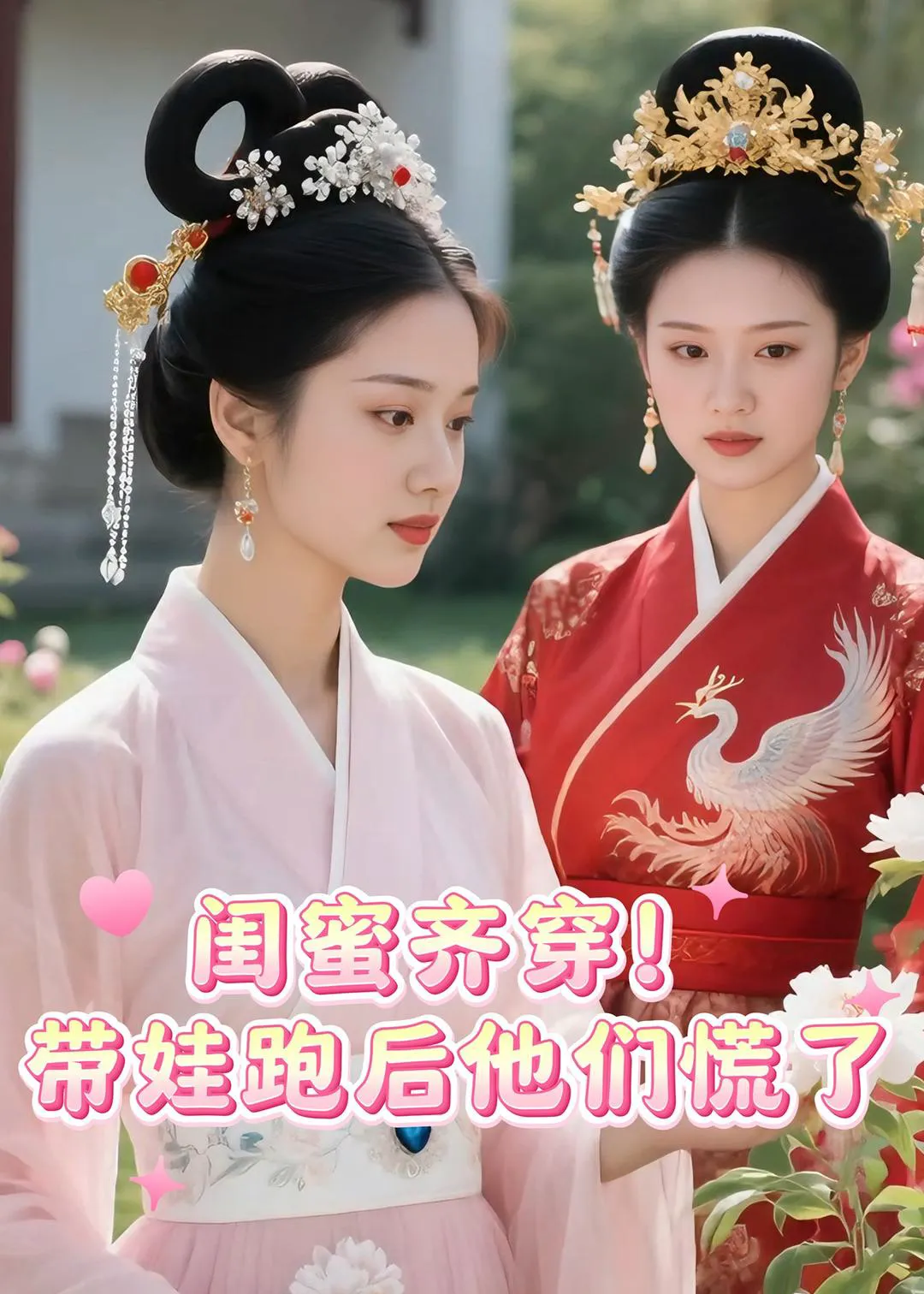 闺蜜齐穿！带娃跑后他们慌了