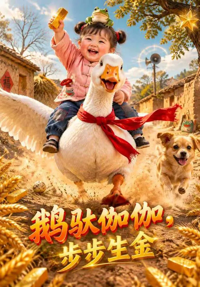 鹅驮伽伽，步步生金