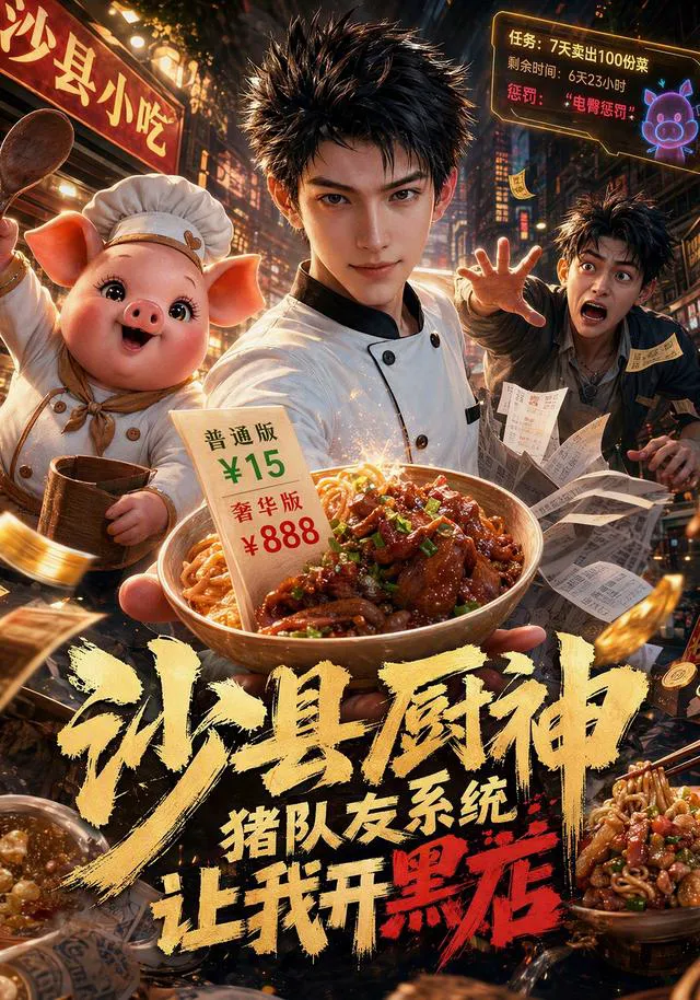 沙县厨神，猪队友系统让我开黑店