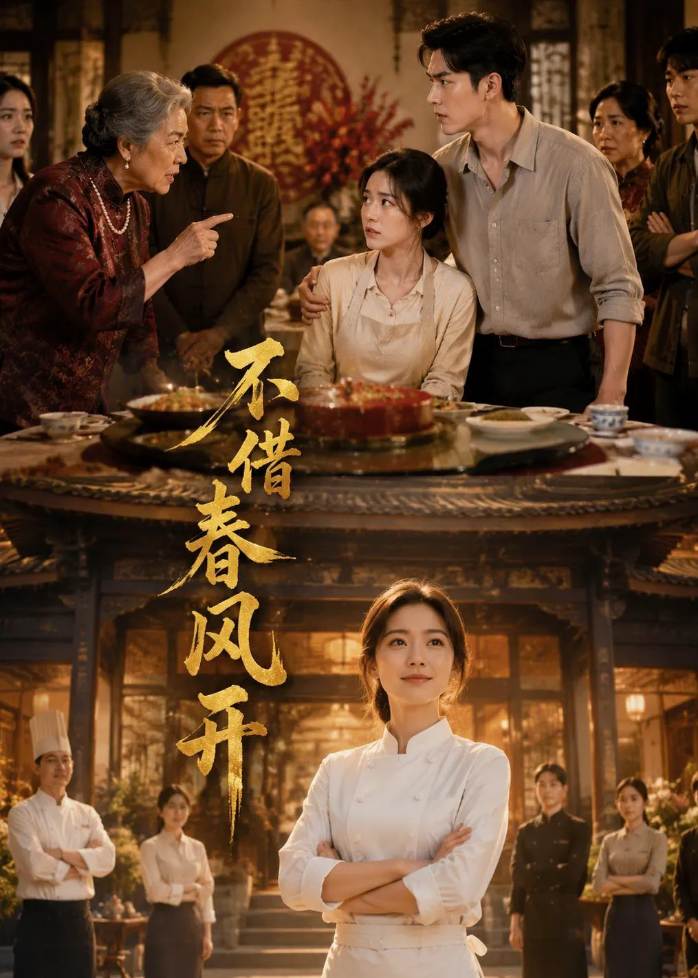 不借春风开
