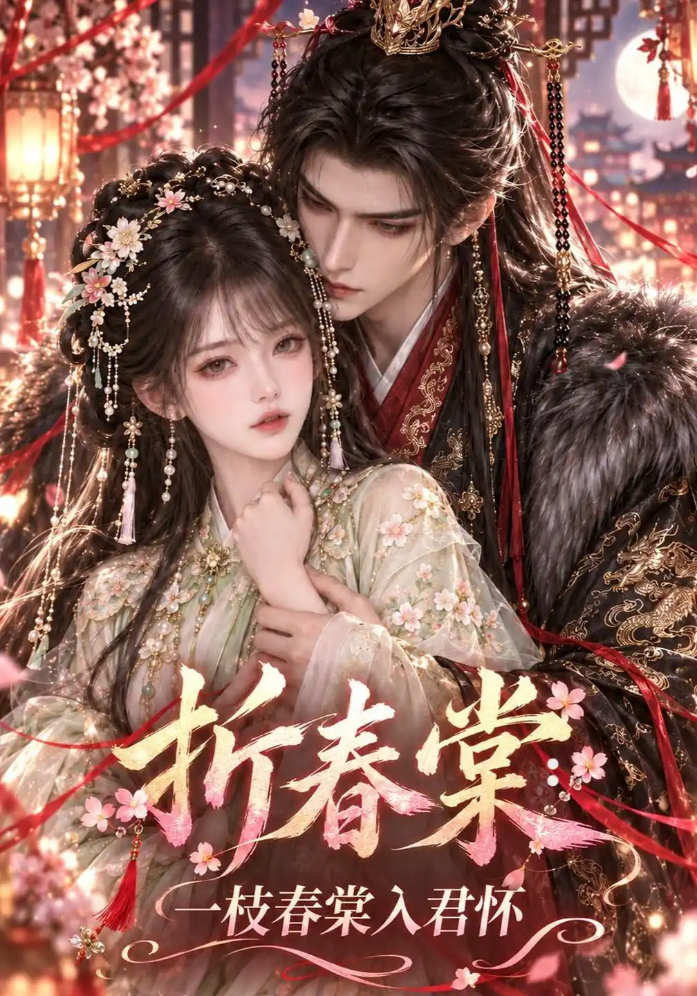 折春棠：一枝春棠入君怀