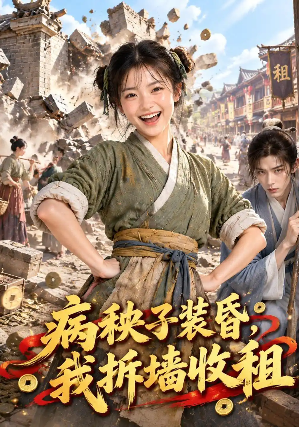 病秧子装昏，我拆墙收租