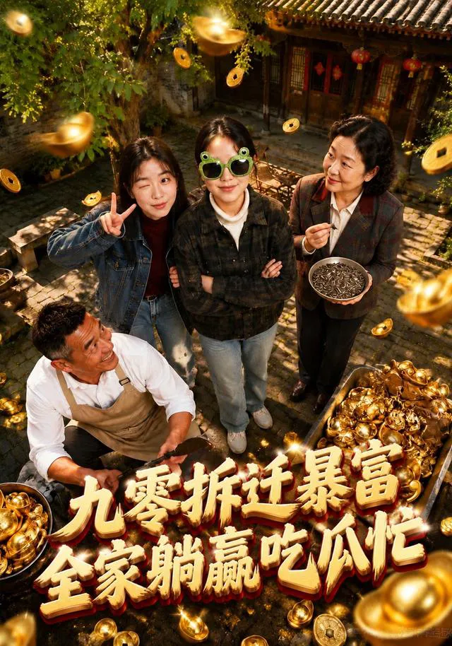 九零拆迁暴富，全家躺赢吃瓜忙