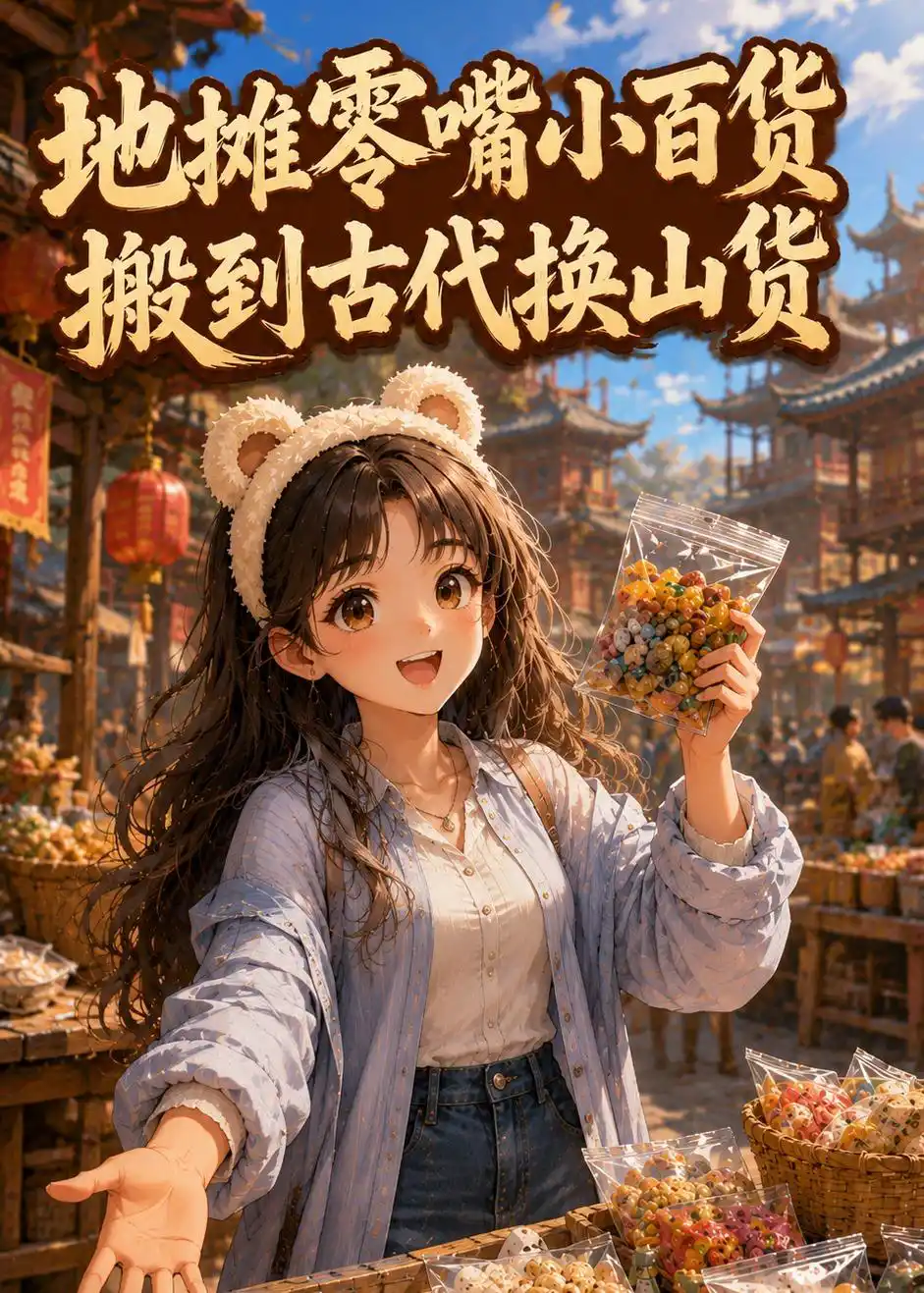 地摊零嘴小百货，搬到古代换山货