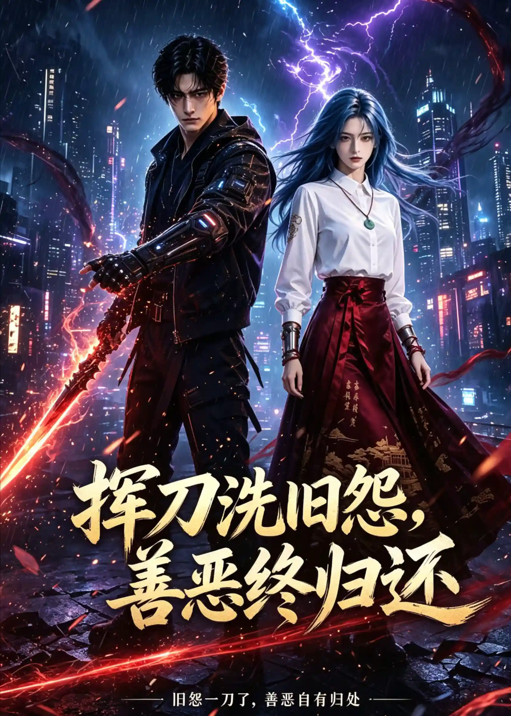 挥刀洗旧怨，善恶终归还