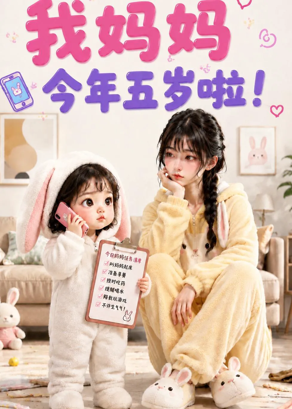 我妈妈今年五岁啦！