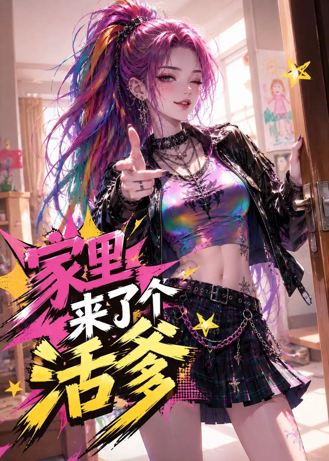 家里来了个活爹