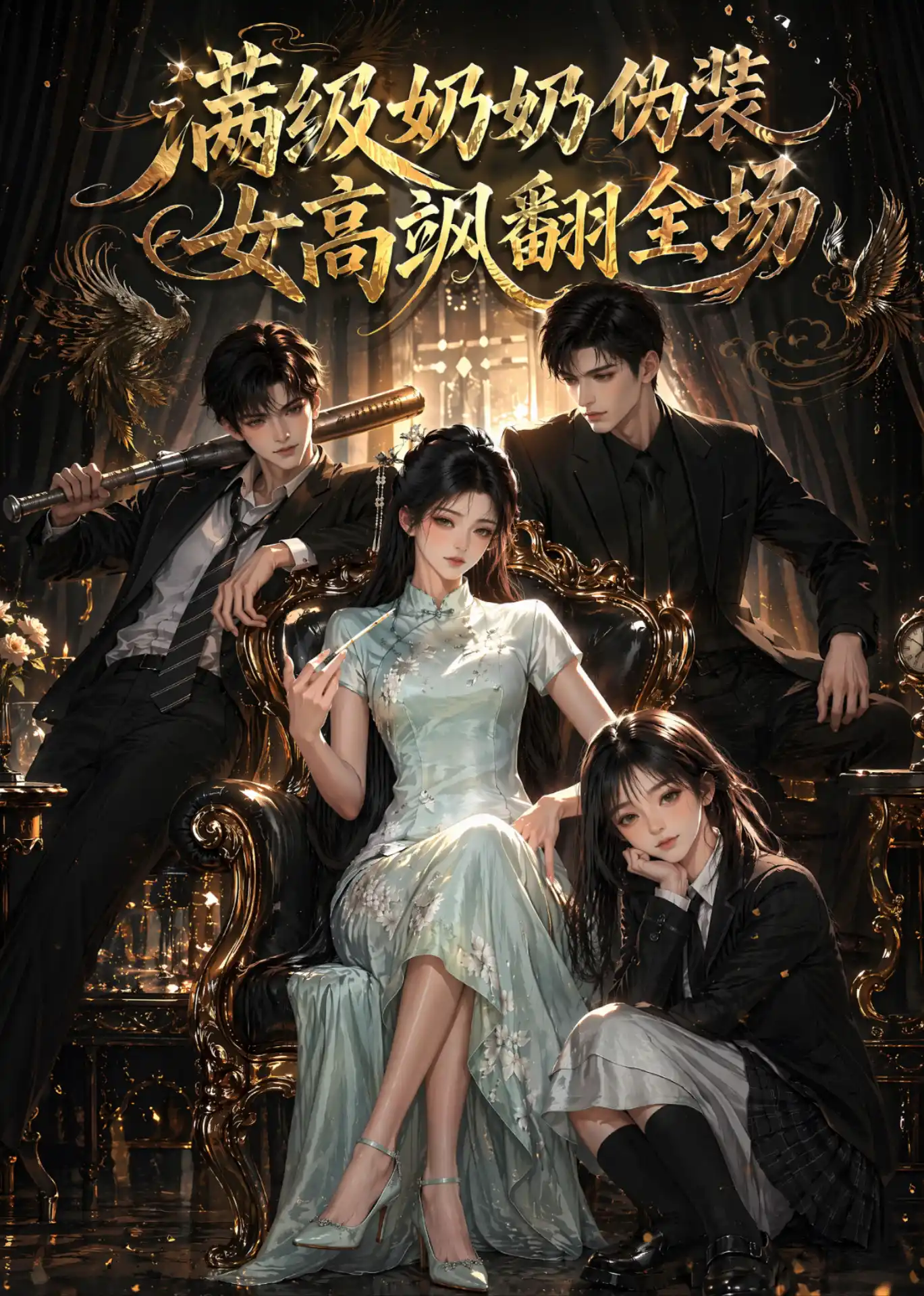 满级奶奶伪装女高飒翻全场