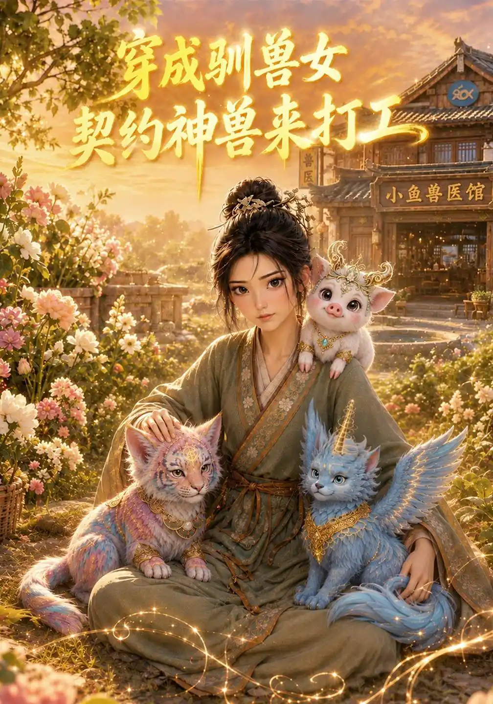 穿成驯兽女，契约神兽来打工